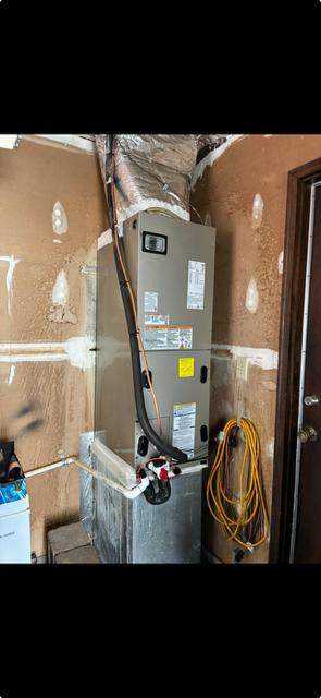 Air handler installation in utility room