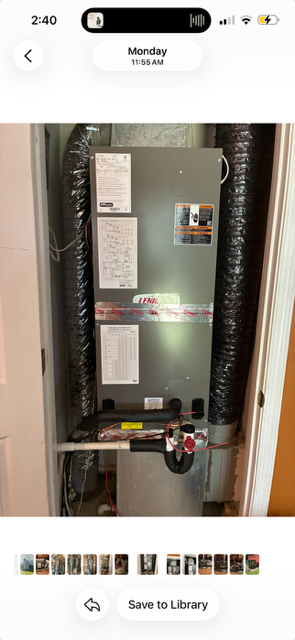 Lennox air handler installation